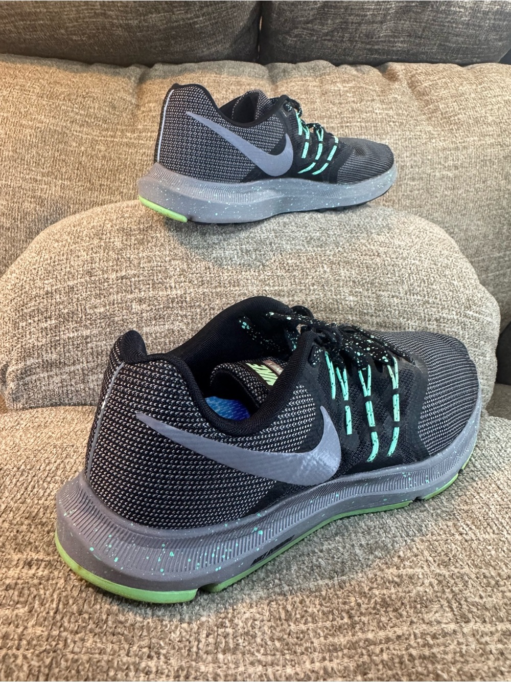 Nike Run Swift SE Special Edition Women’s Gunsmoke/Green Glow AR1904-001 Size 9 - Picture 10 of 12